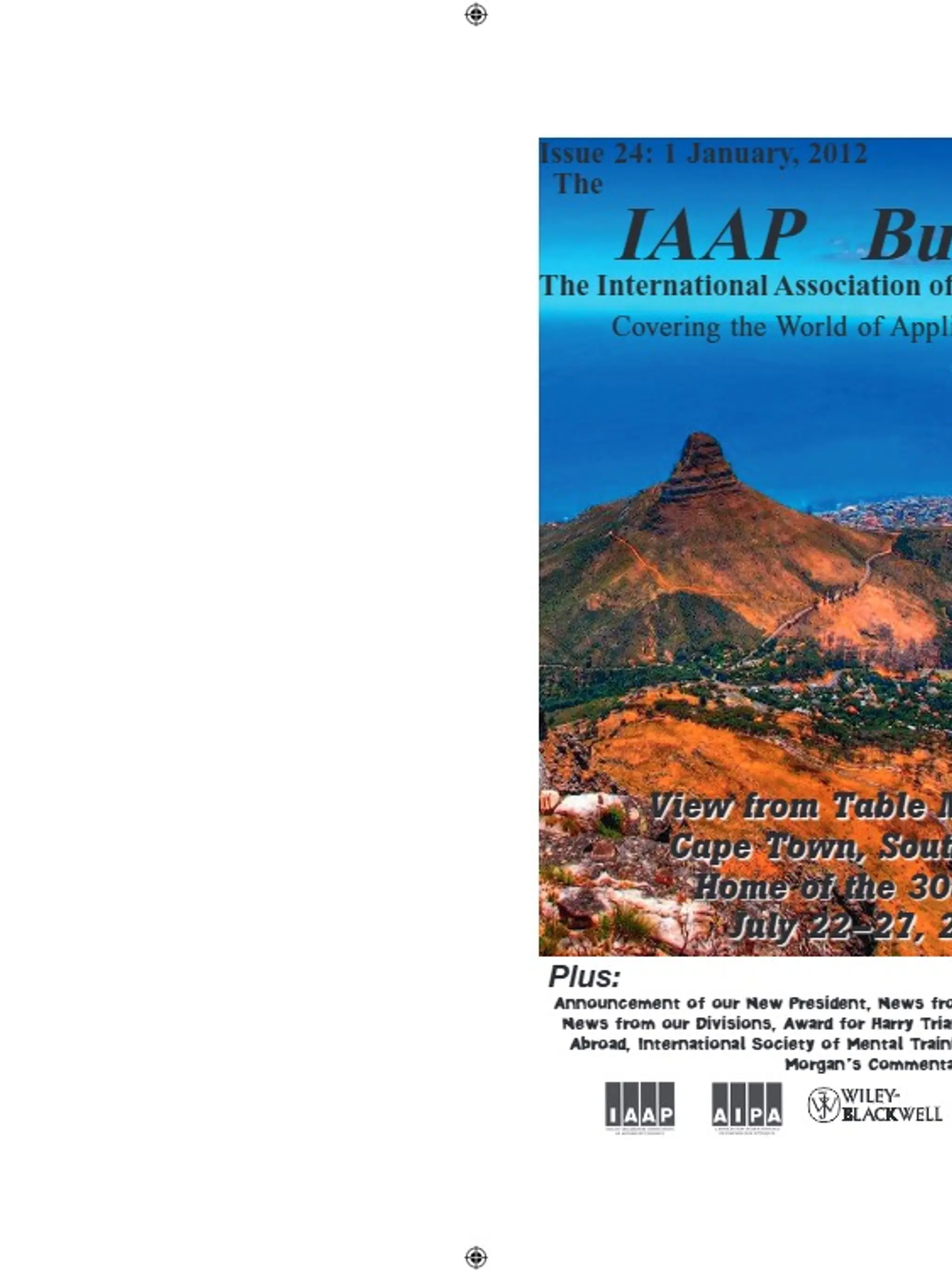 IAAP Bulletin, January 2012