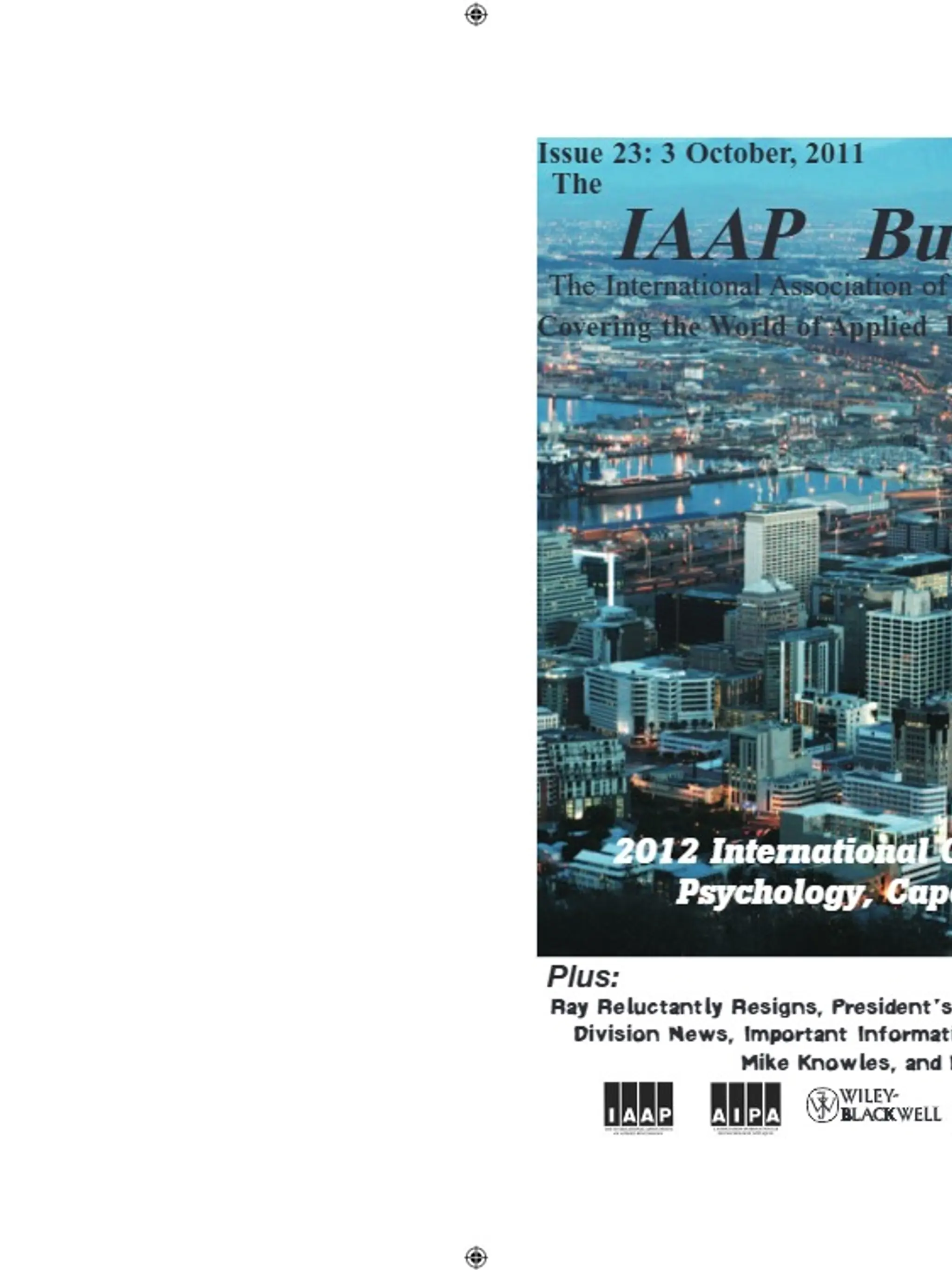 IAAP Bulletin, October 2011
