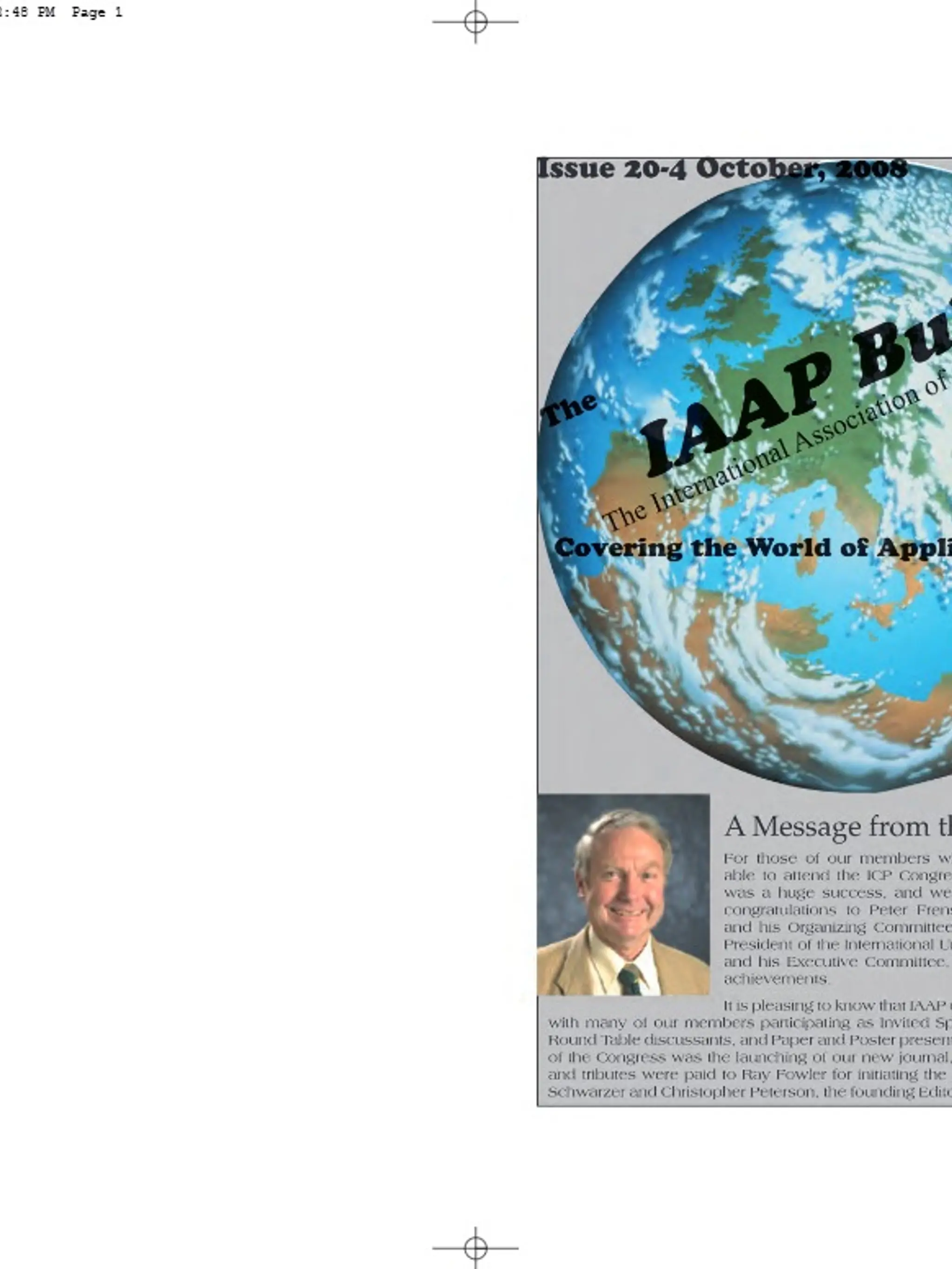 IAAP Bulletin, October 2008