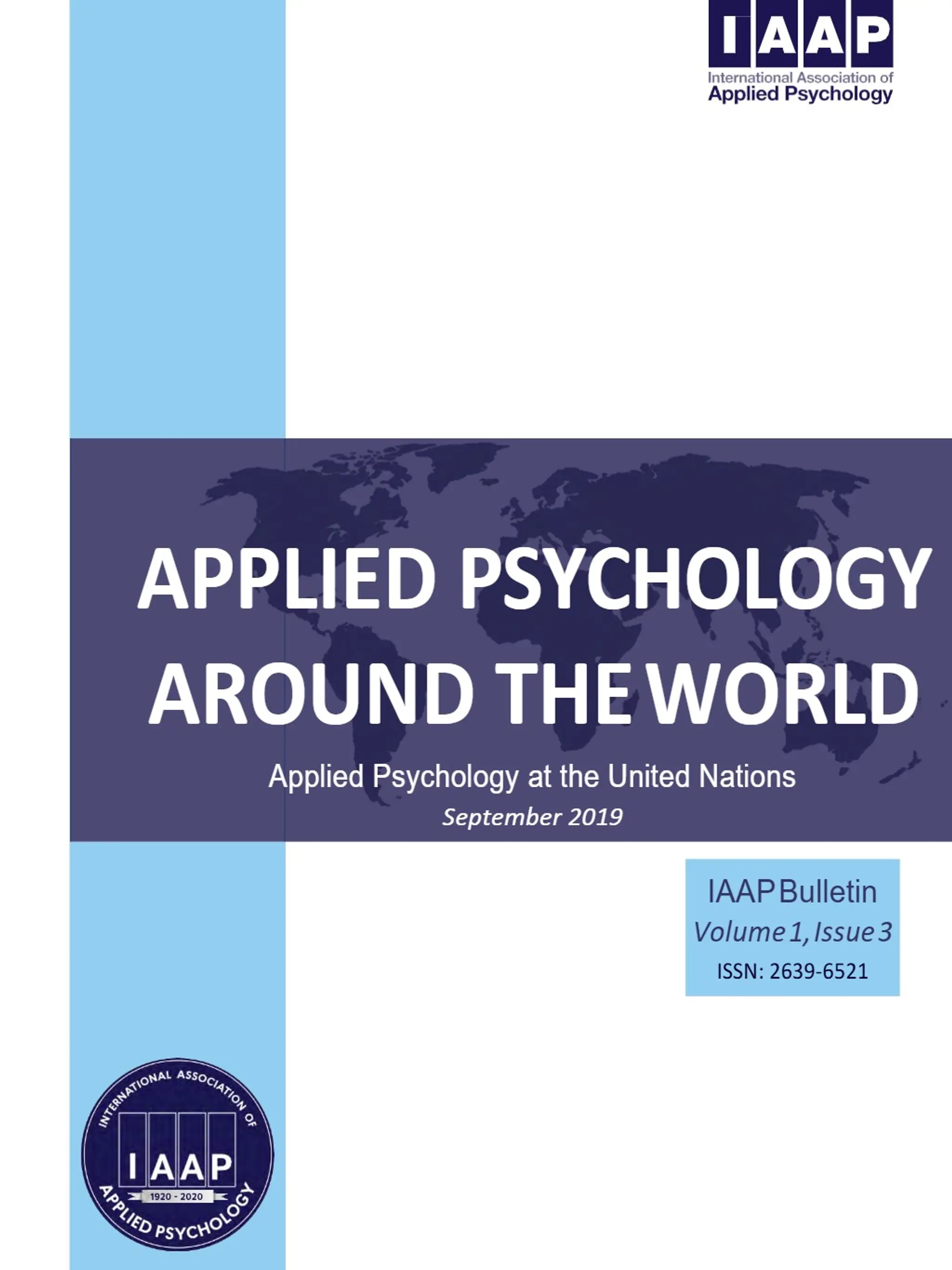 Volume 1, Issue 3, Applied Psychology at the United Nations