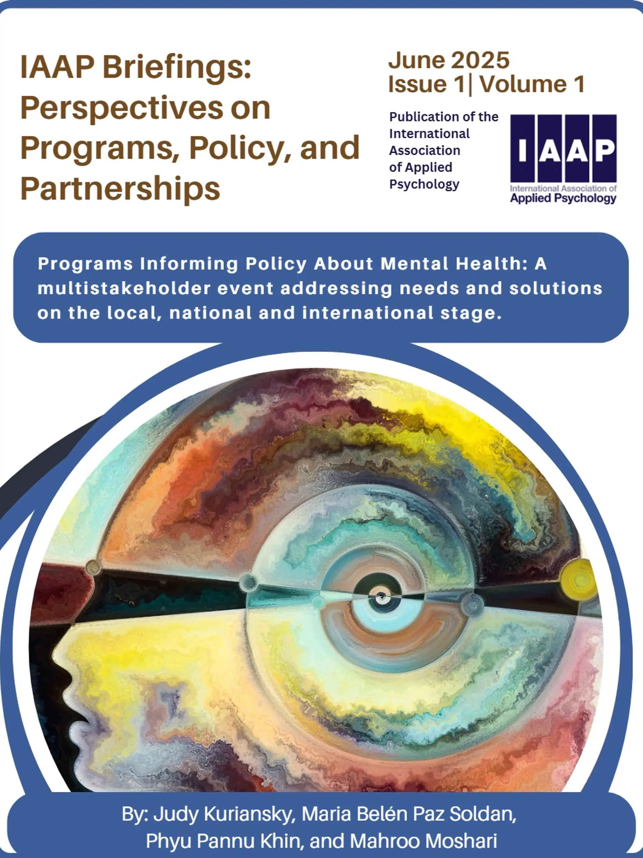 Programs Informing Policy About Mental Health - June 2025