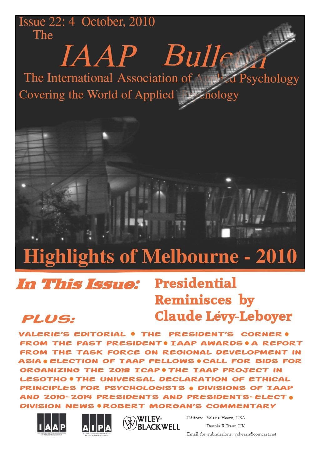 IAAP Bulletin, October 2010