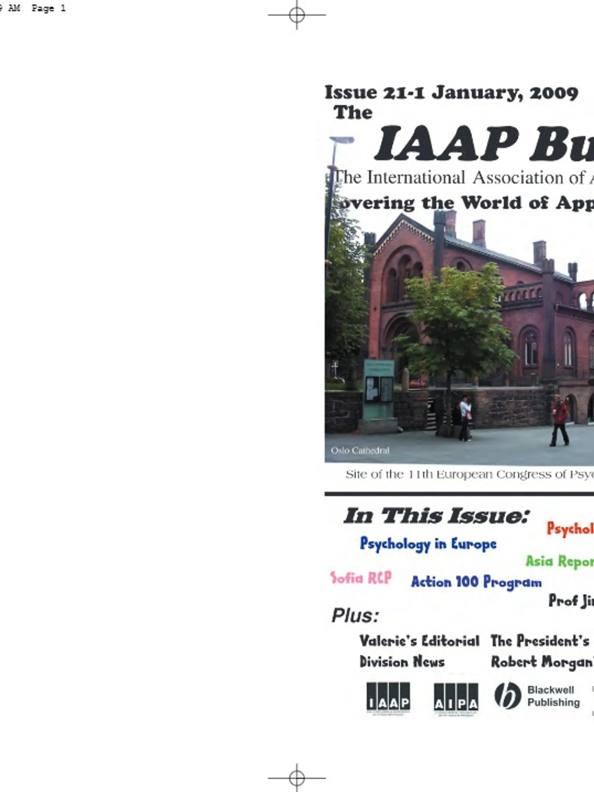 IAAP Bulletin, January 2009