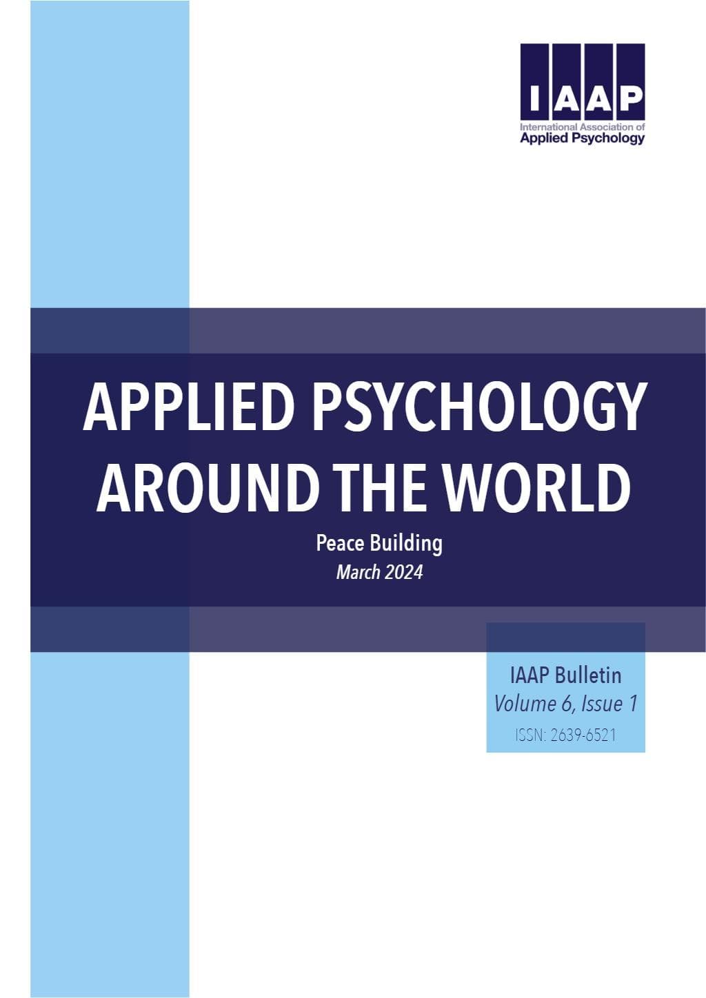 Volume 6, Issue 1, Peace Building