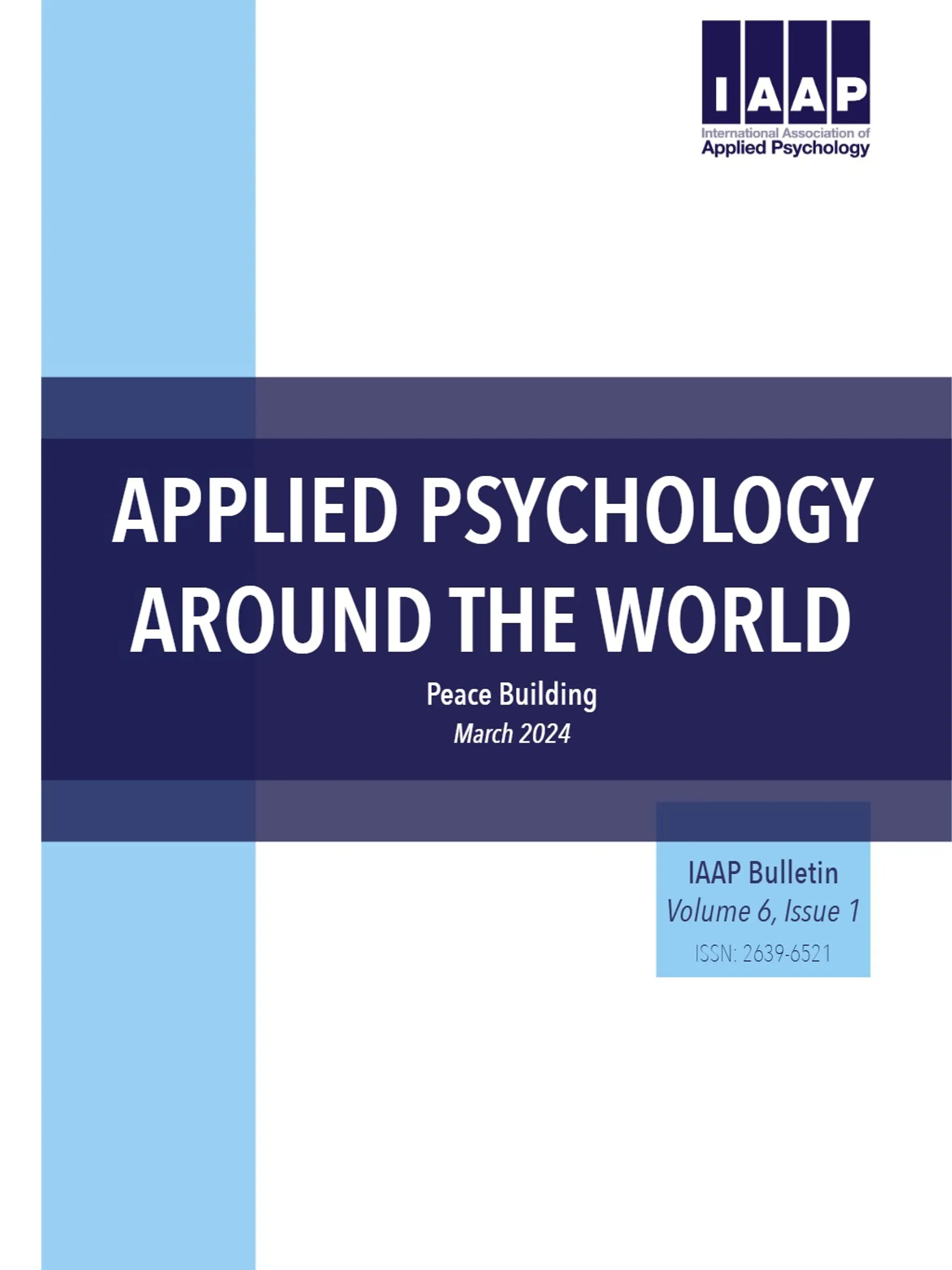 Volume 6, Issue 1, Peace Building