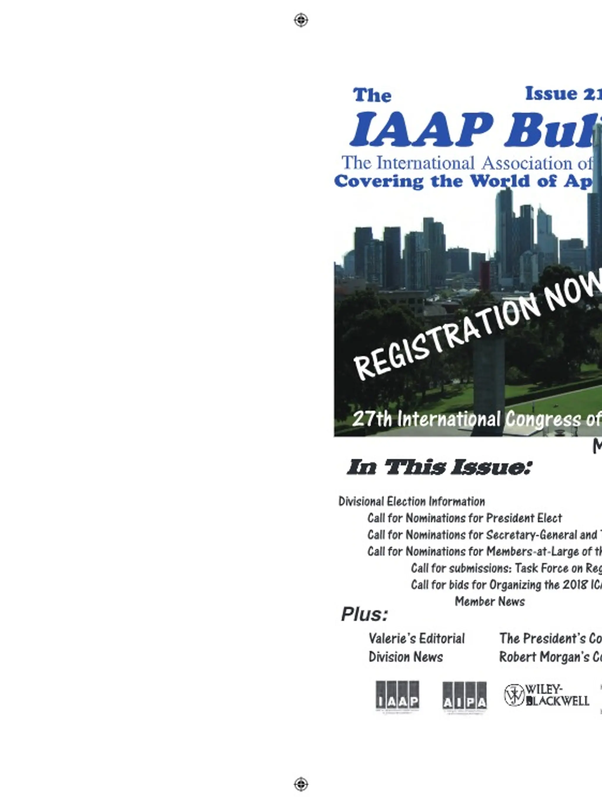 IAAP Bulletin, October 2009
